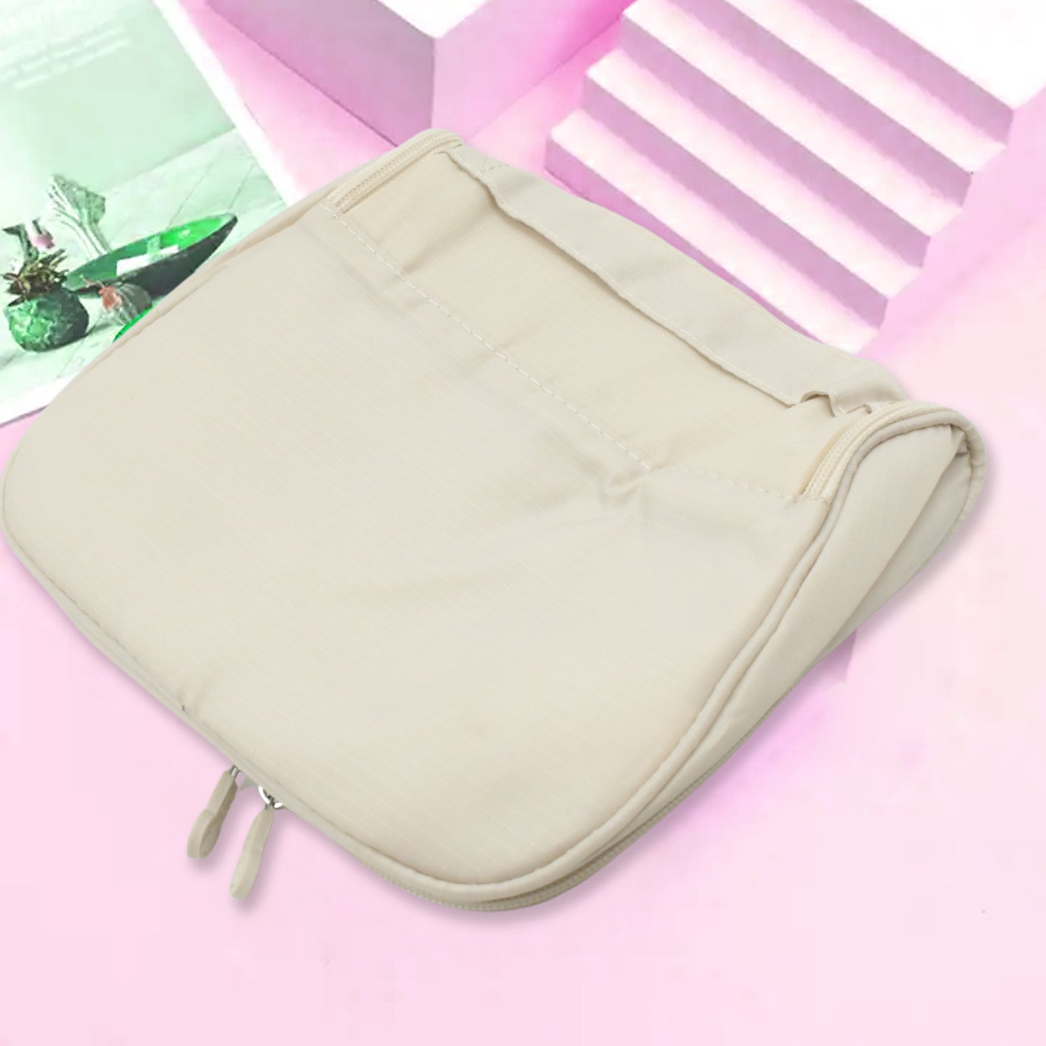 7939 Travel Wash Bag Multi-Functional Waterproof Cosmetic Storage Bag Handheld Foldable Hook Cosmetic Bag with Zipper Closure Handbag Portable Classification Bags (1Pc) 7939 Travel Wash Bag Multi-Functional Waterproof Cosmetic Storage Bag Handheld Foldable Hook Cosmetic Bag with Zipper Closure Handbag Portable Classification Bags (1Pc)